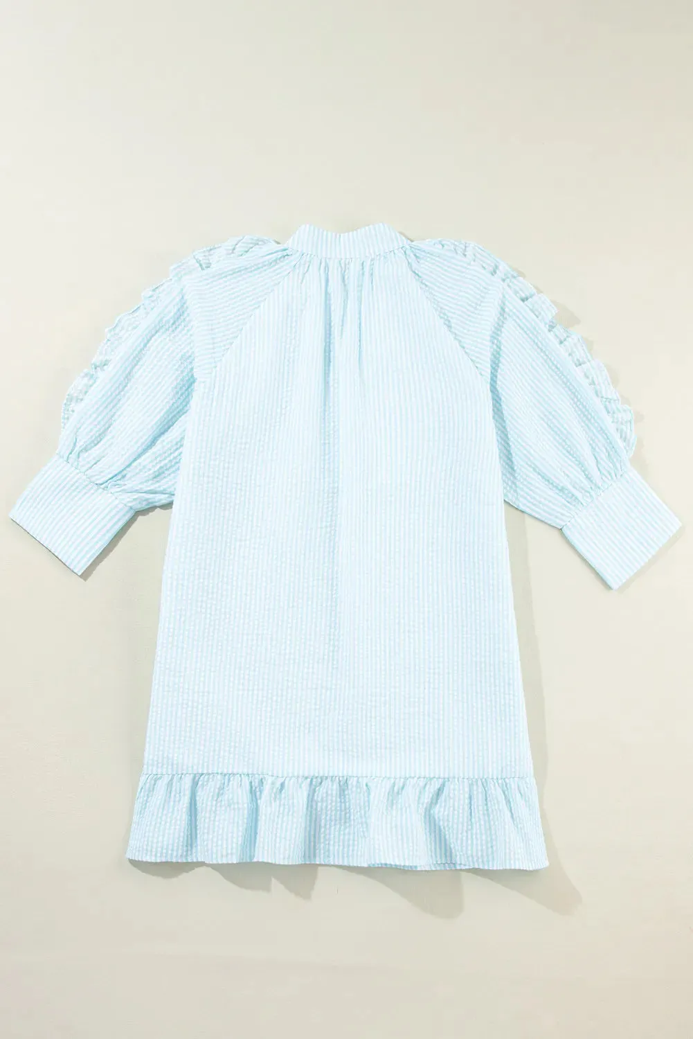 Striped Notched Three-Quarter Sleeve Dress sold by Charming Charlie product image thumbnail 3
