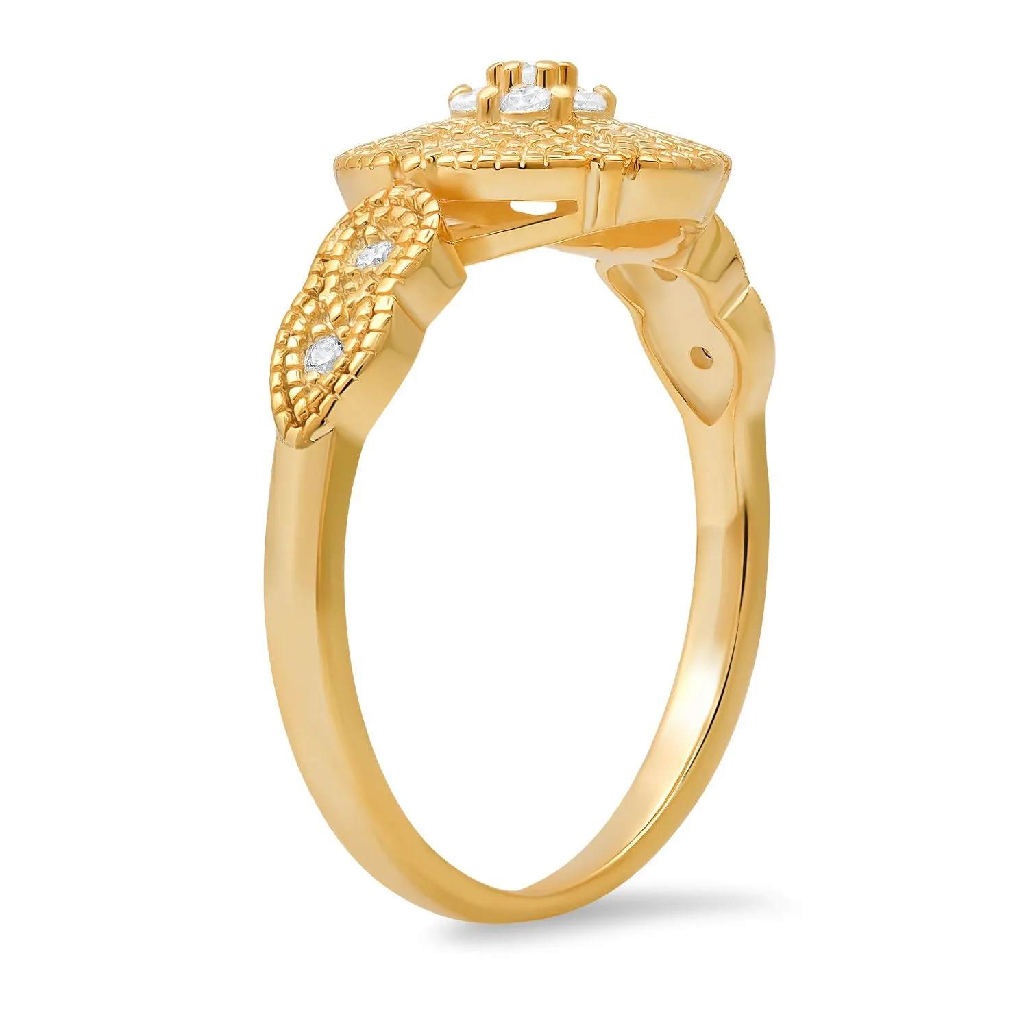 Sterling Silver Vintage Floral Ring sold by Charming Charlie product image thumbnail 4