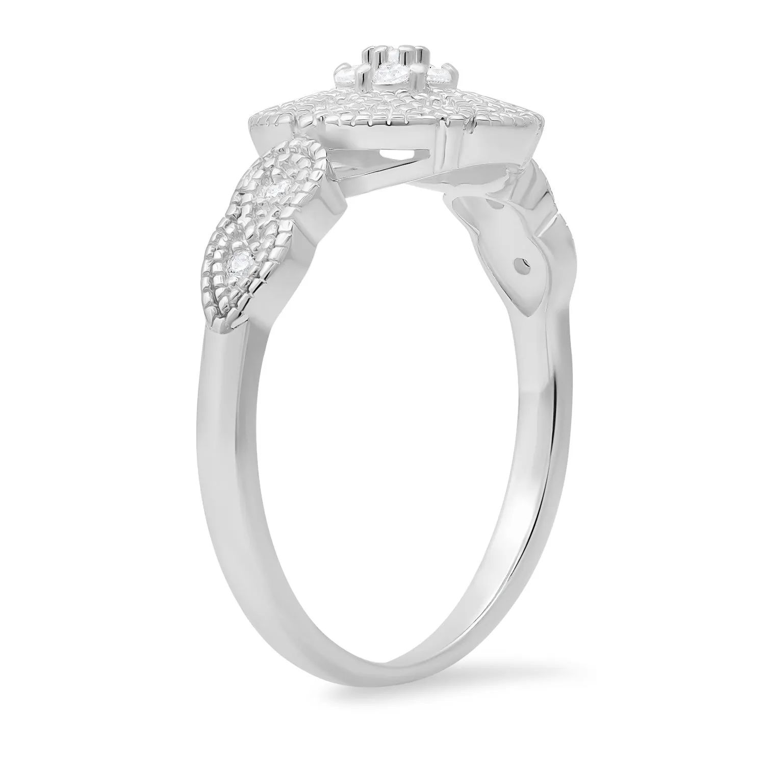 Sterling Silver Vintage Floral Ring sold by Charming Charlie product image thumbnail 2