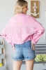 Veveret Fringe Distressed Button Up Denim Jacket sold by Charming Charlie