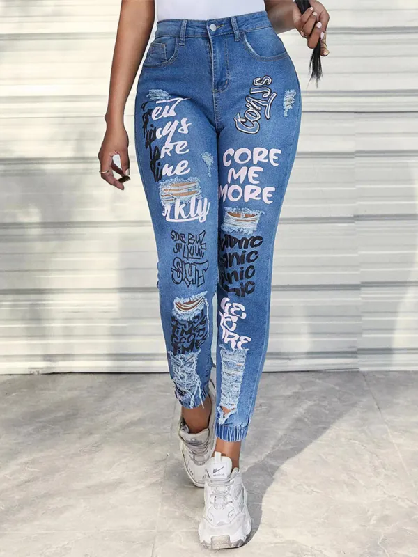 Distressed Skinny Jeans with Pockets sold by Charming Charlie
