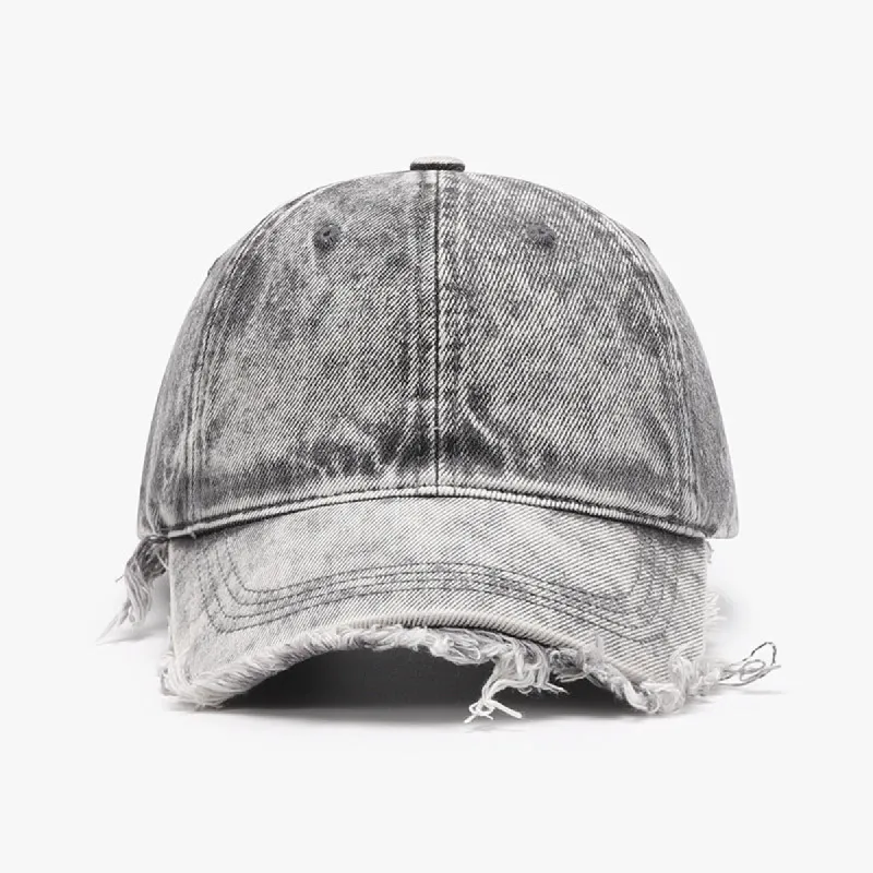 Raw Hem Adjustable Cotton Baseball Cap sold by Charming Charlie