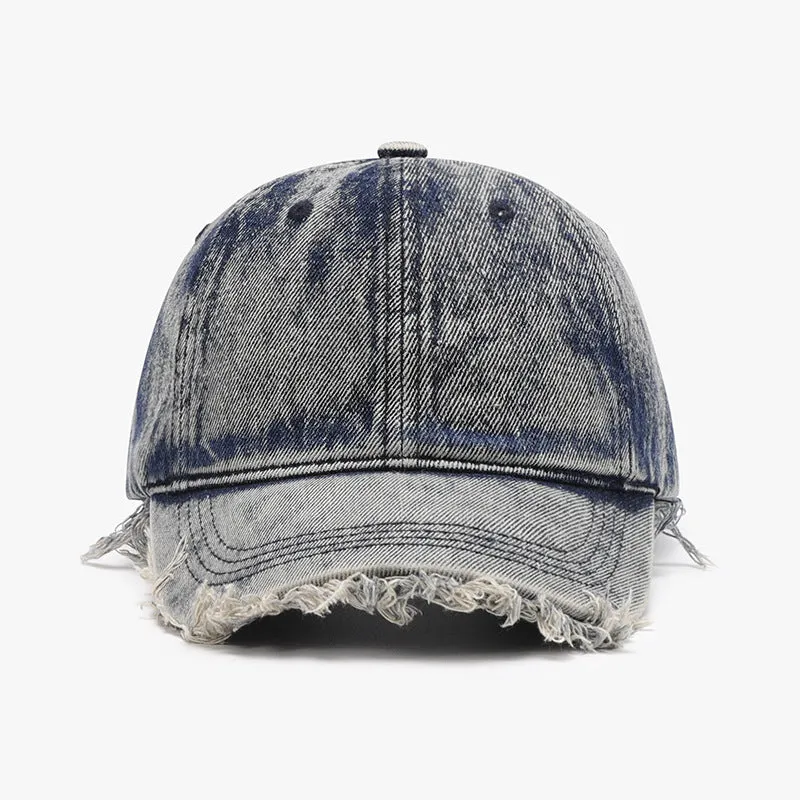 Raw Hem Adjustable Cotton Baseball Cap sold by Charming Charlie product image thumbnail 5
