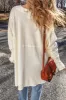 Exposed Seam Round Neck Long Sleeve Blouse sold by Charming Charlie