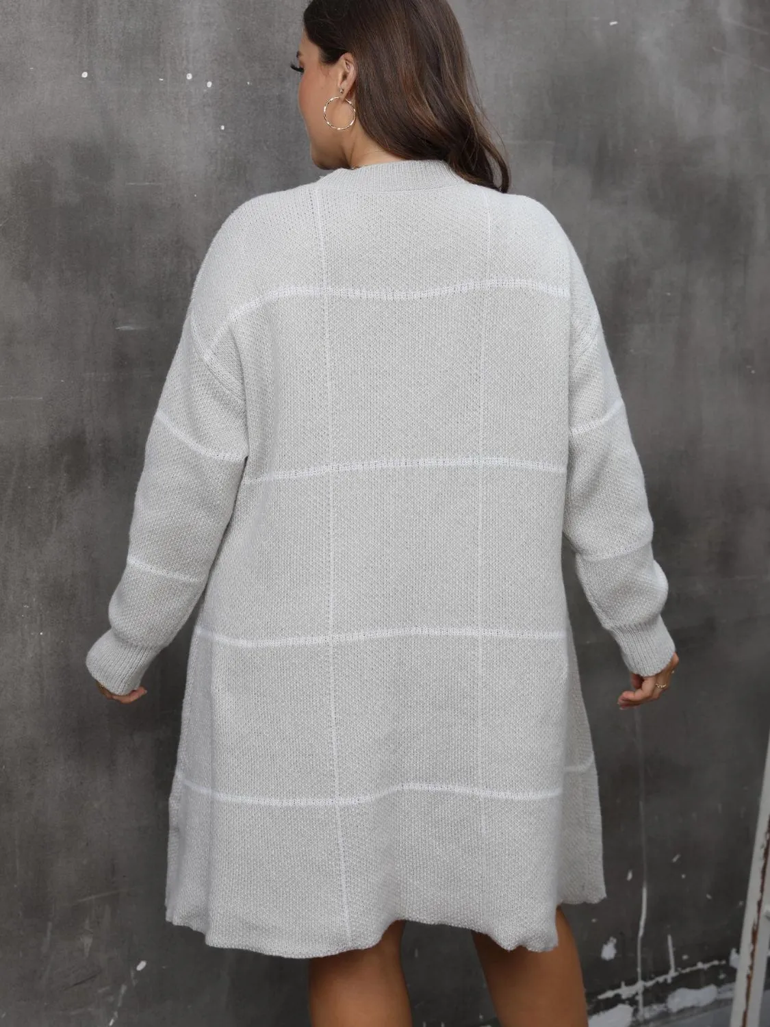 Plus Size Round Neck Long Sleeve Sweater Dress sold by Charming Charlie product image thumbnail 2