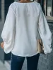 Lace Detail V-Neck Long Sleeve Blouse sold by Charming Charlie