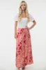 White Birch Full Size High Waisted Floral Woven Skirt sold by Charming Charlie