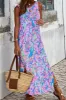 Slit Printed Wide Strap Midi Dress sold by Charming Charlie