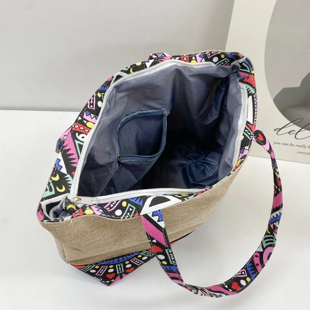 Geometric Medium Tote Bag sold by Charming Charlie product image thumbnail 4