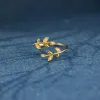925 Sterling Silver Zircon Leaf Shape Ring sold by Charming Charlie