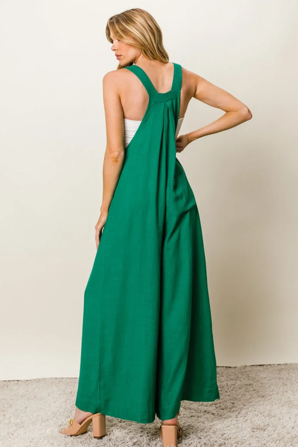 BiBi Texture Sleeveless Wide Leg Jumpsuit sold by Charming Charlie product image thumbnail 2