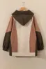 Plus Size Color Block Long Sleeve Hoodie sold by Charming Charlie