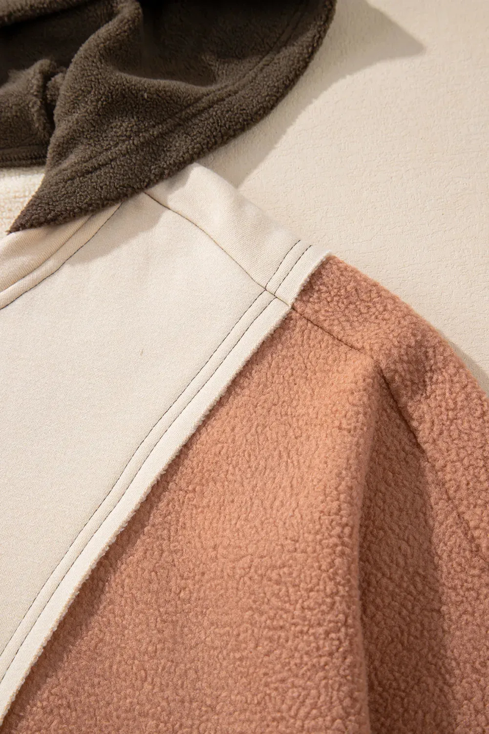 Plus Size Color Block Long Sleeve Hoodie sold by Charming Charlie product image thumbnail 5