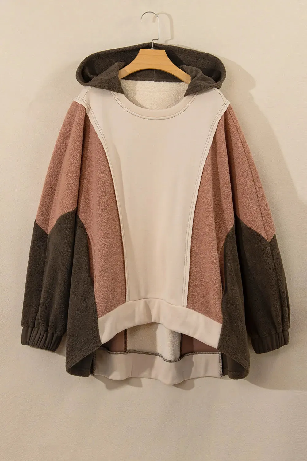 Plus Size Color Block Long Sleeve Hoodie sold by Charming Charlie product image thumbnail 3