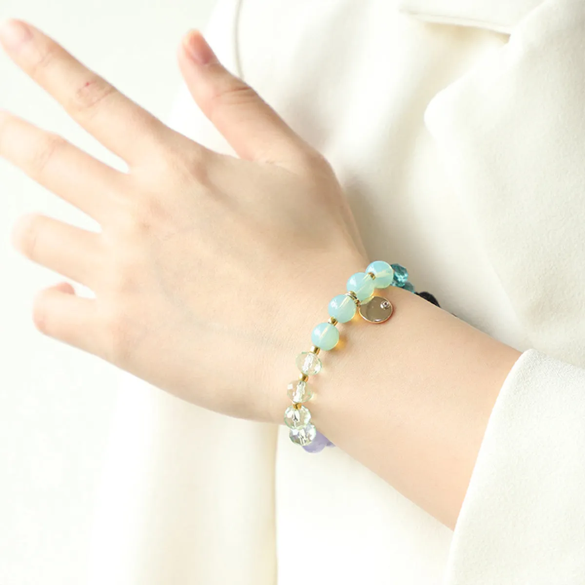 Contrast Bead Copper Bracelet sold by Charming Charlie product image thumbnail 5