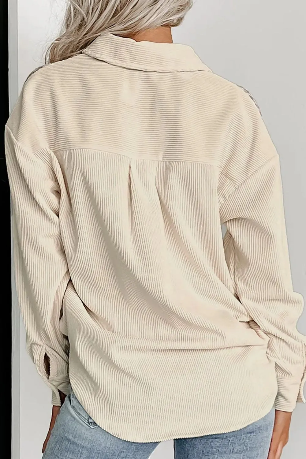 Houndstooth Button Up Long Sleeve Shacket sold by Charming Charlie product image thumbnail 2