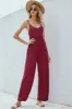 V-Neck Spaghetti Strap Wide Leg Jumpsuit sold by Charming Charlie