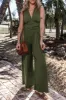 V-Neck Sleeveless Wide Leg Jumpsuit sold by Charming Charlie
