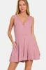 Zenana Surplice Neckline Sleeveless Romper sold by Charming Charlie