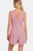 Zenana Surplice Neckline Sleeveless Romper sold by Charming Charlie