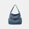 Adjustable Strap Denim Shoulder Bag sold by Charming Charlie