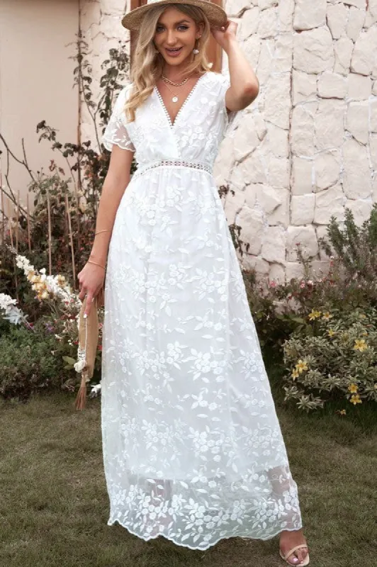 Lace maxi dress sold by Charming Charlie