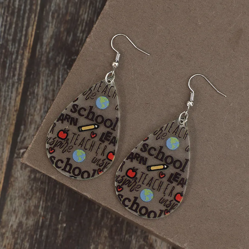Acrylic Letter Teardrop Shape Earrings sold by Charming Charlie product image thumbnail 4