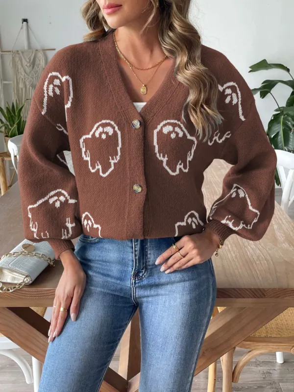V-Neck Dropped Shoulder Cardigan sold by Charming Charlie