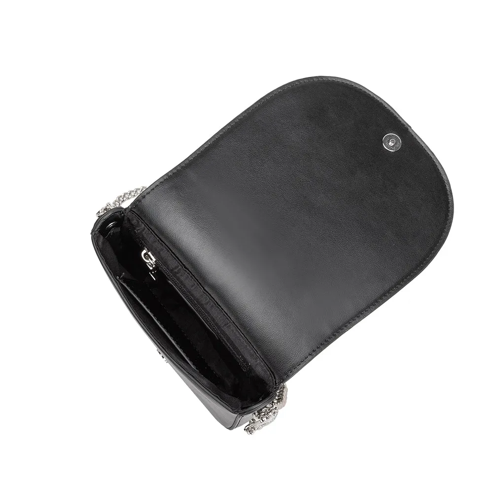 Brie Black Recycled Vegan Crossbody Bag sold by Charming Charlie product image thumbnail 5