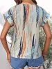 Printed Round Neck Short Sleeve Blouse sold by Charming Charlie