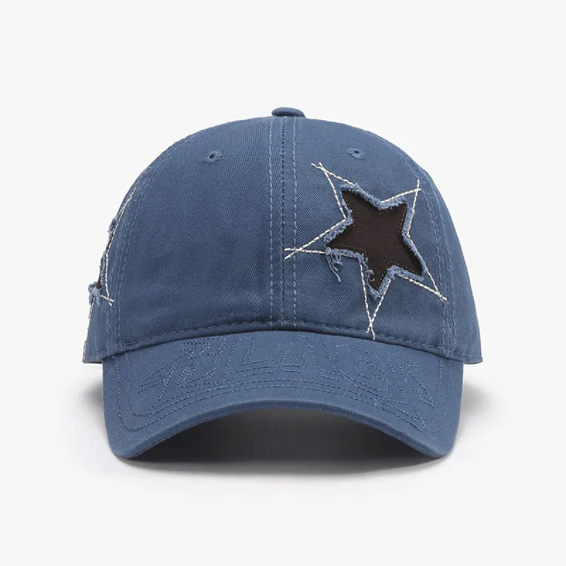 Adjustable Star Raw Hem Cap sold by Charming Charlie