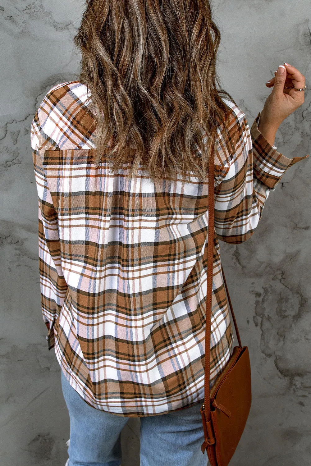 Plaid Button Up Long Sleeve Shirt sold by Charming Charlie product image thumbnail 5