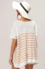 BiBi V Neck Striped Short Sleeve Top sold by Charming Charlie