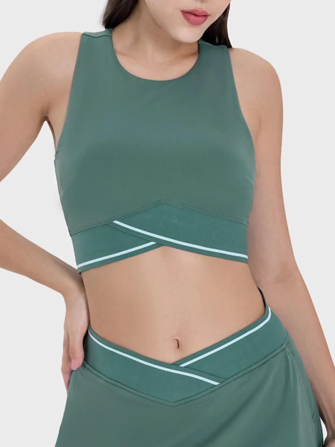 Round Neck Active Tank sold by Charming Charlie