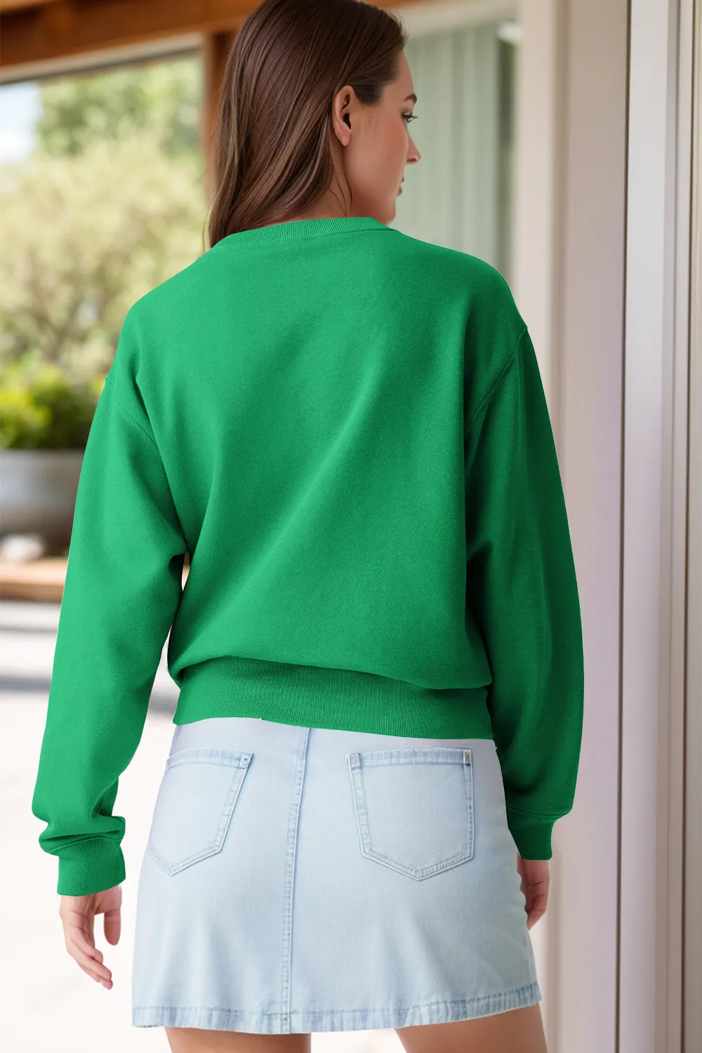 Round Neck Long Sleeve Sweatshirt sold by Charming Charlie product image thumbnail 2