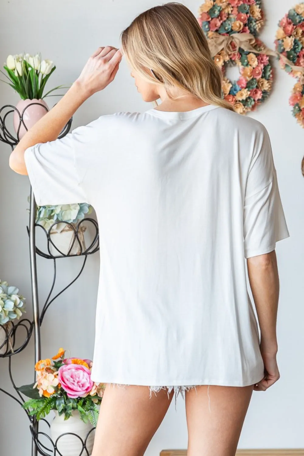 Heimish Full Size Star Patch Short Sleeve T-Shirt sold by Charming Charlie product image thumbnail 2