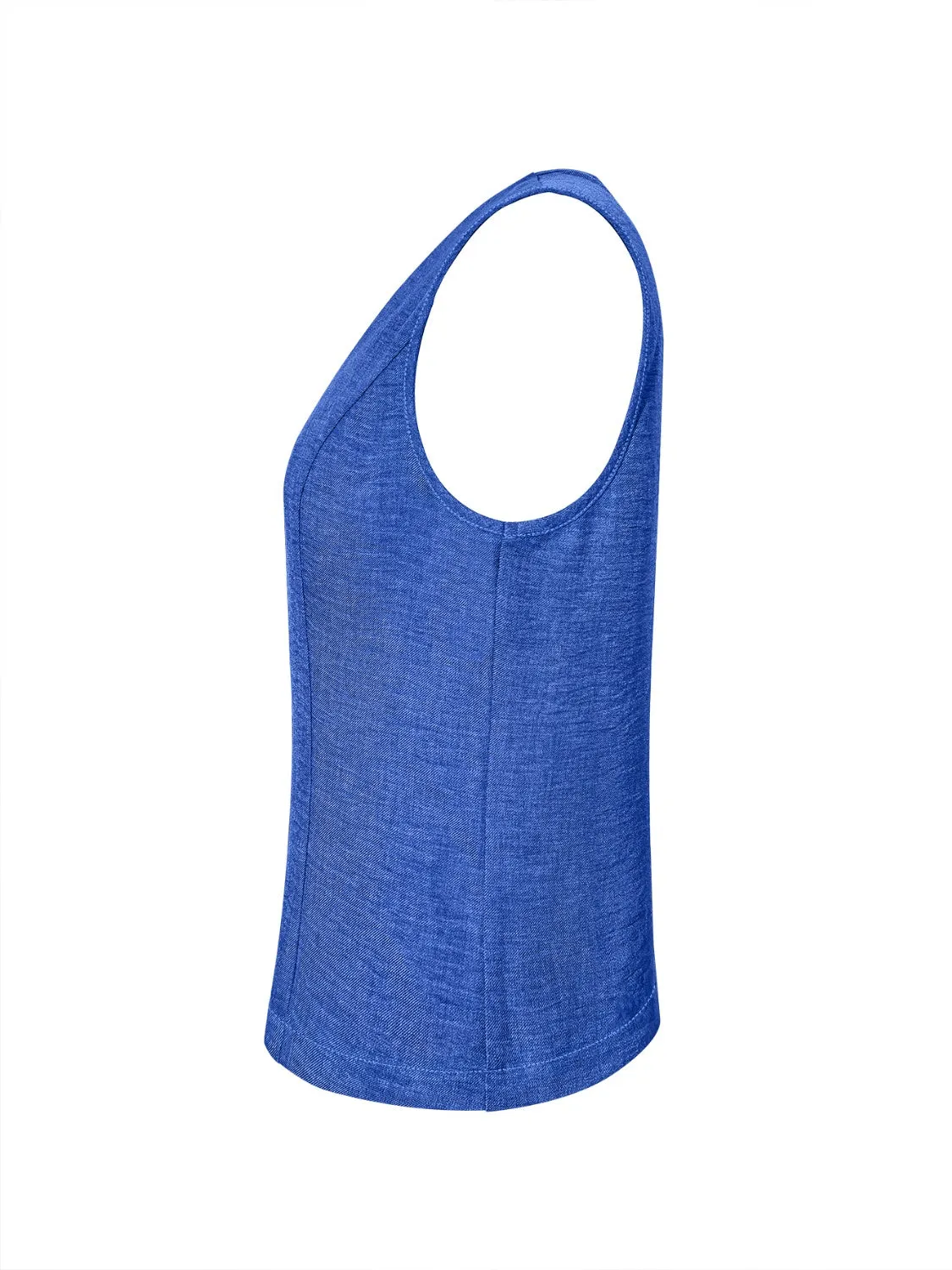 V-Neck Button Up Vest Coat sold by Charming Charlie product image thumbnail 3