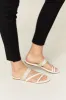 WILD DIVA Rhinestone Strappy Flat Sandals sold by Charming Charlie