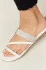 WILD DIVA Rhinestone Strappy Flat Sandals sold by Charming Charlie