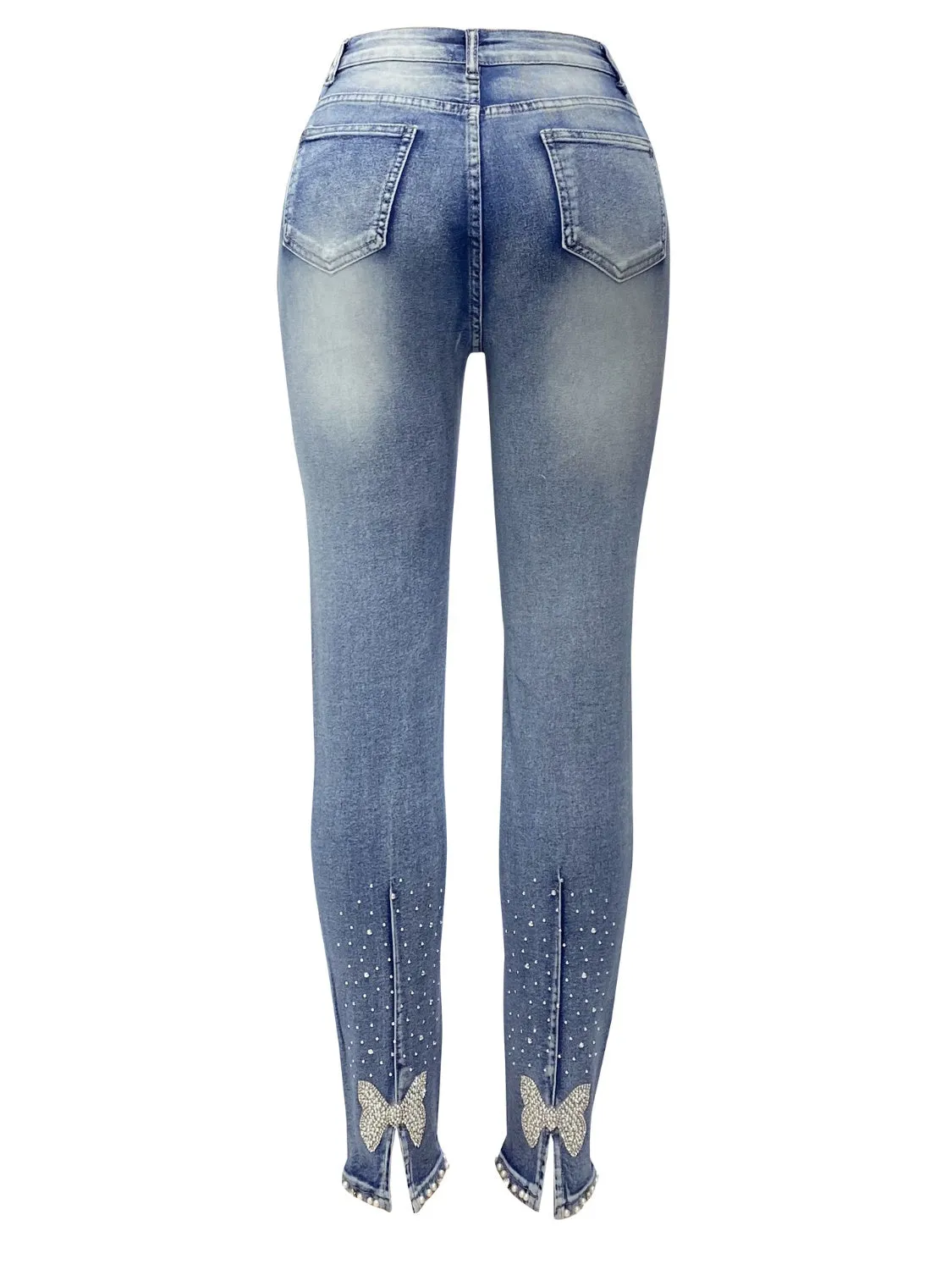 Rhinestone Skinny Jeans with Pockets sold by Charming Charlie product image thumbnail 2