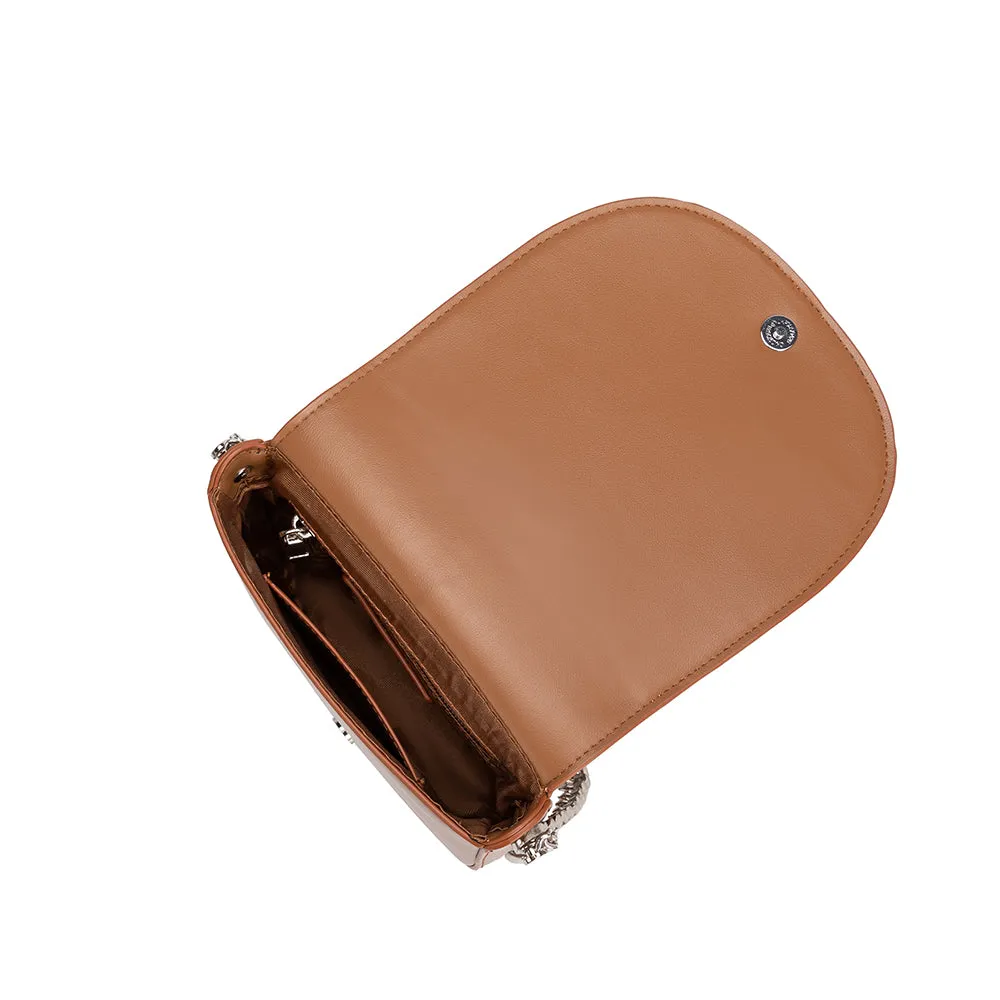 Brie Tan Recycled Vegan Crossbody Bag sold by Charming Charlie product image thumbnail 5