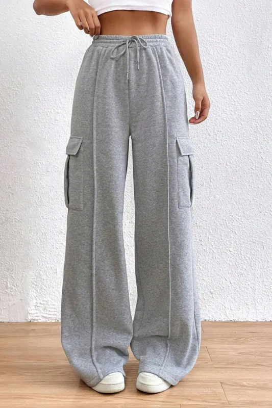 Drawstring High Waist Pants sold by Charming Charlie