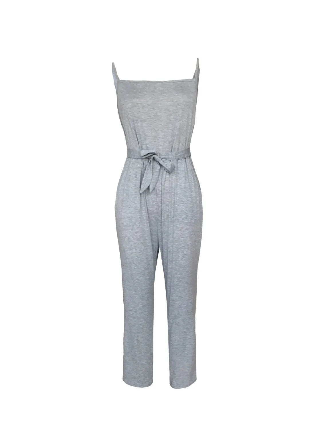 Tied Spaghetti Strap Square Neck Jumpsuit sold by Charming Charlie product image thumbnail 3
