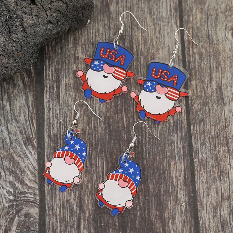 2 Pair Acrylic Gnome Earrings sold by Charming Charlie