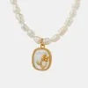 18K Gold-Plated Freshwater Pearl Necklace sold by Charming Charlie