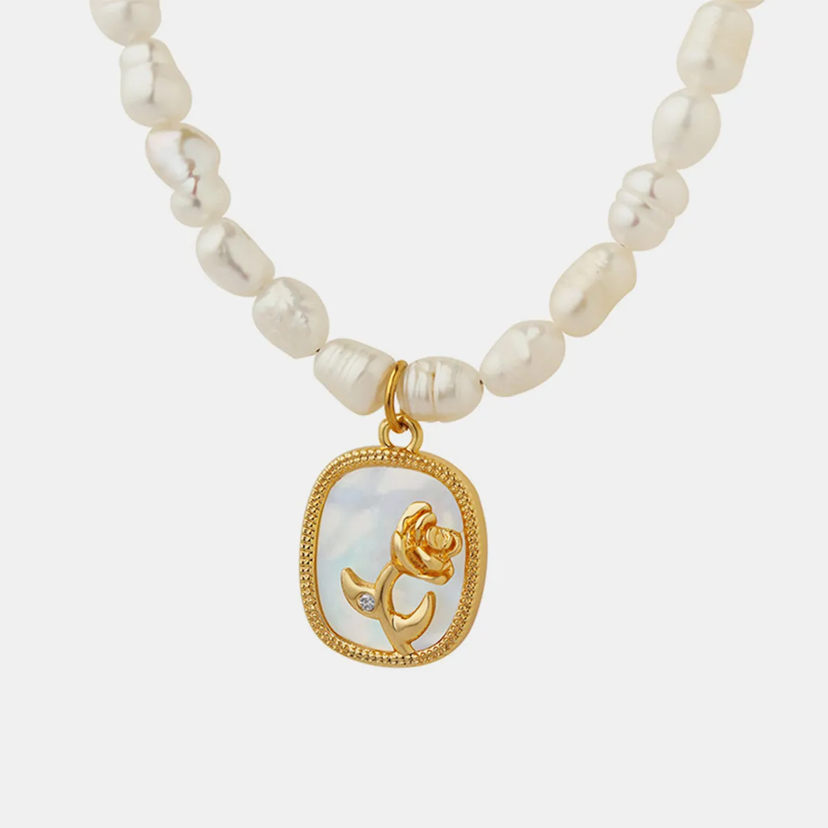 18K Gold-Plated Freshwater Pearl Necklace sold by Charming Charlie product image thumbnail 3