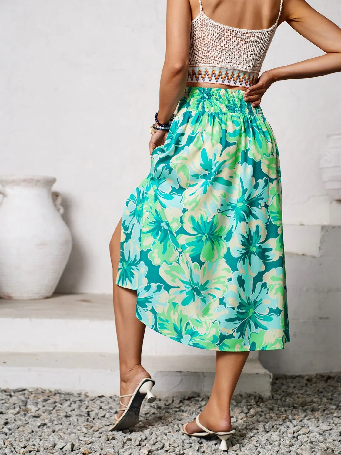Slit Printed Midi Skirt sold by Charming Charlie product image thumbnail 2