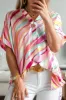 Color Block V-Neck Half Sleeve Blouse sold by Charming Charlie