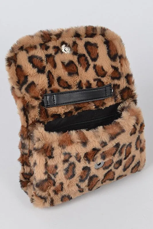 Leopard Print Top Handle Crossbody Bag sold by Charming Charlie product image thumbnail 3