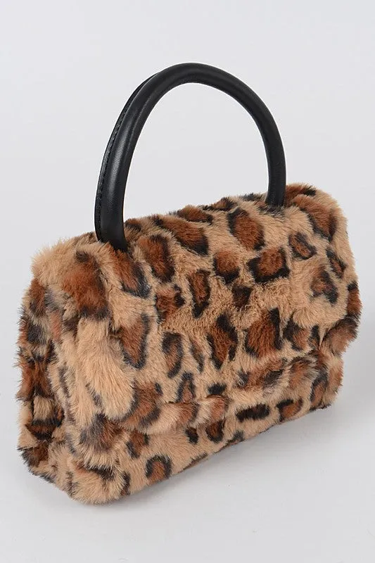Leopard Print Top Handle Crossbody Bag sold by Charming Charlie product image thumbnail 2